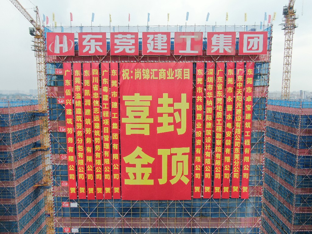 喜封金頂，不負(fù)佳期丨茶山尚錦匯項(xiàng)目封頂儀式圓滿舉行(圖20)